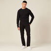 Jeans regular denim noir homme