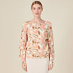Pull manches longues beige femme