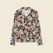 Chemise manches longues multicolore femme
