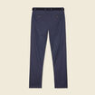 Pantalon chino straight bleu fonc&eacute; homme