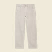 Jeans large 5 poches denim snow gris homme