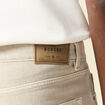 Jeans large 5 poches denim snow gris homme