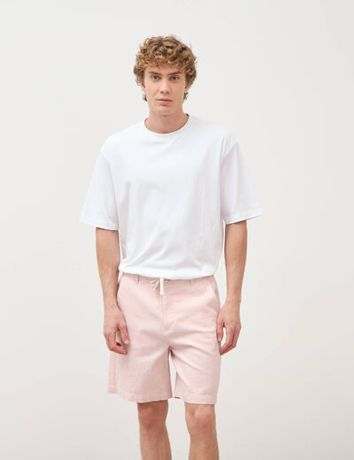 Bermuda rose pastel homme