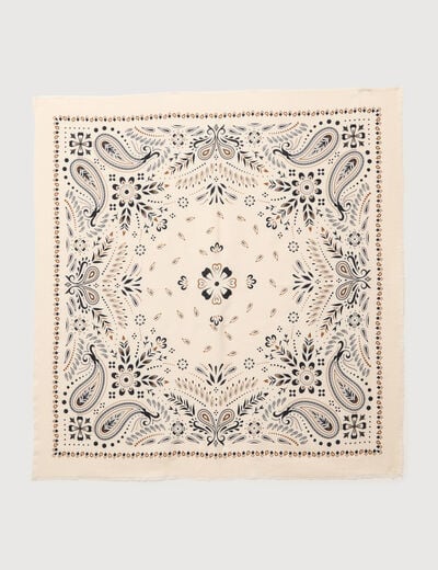 Foulard ecru femme