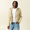 Blouson style biker zippé beige homme