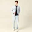 T-shirt en coton manches longues bleu marine homme