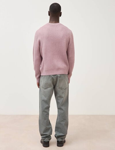 Pull droit col rond manches longues parme homme