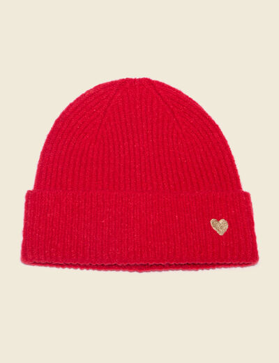 Bonnet rouge femme