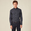 Chemise éco-responsable bleu marine homme