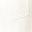 Bermuda droit en jean denim blanc homme