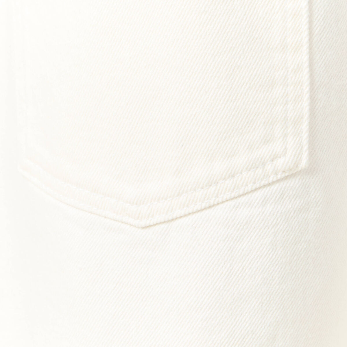 Bermuda droit en jean denim blanc homme