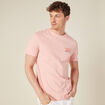 T-shirt manches courtes rose saumon homme