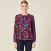 Blouse éco-responsable marron femme