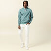 Sweat à capuche vert foncé homme