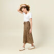 Jupe longue portefeuille marron clair femme