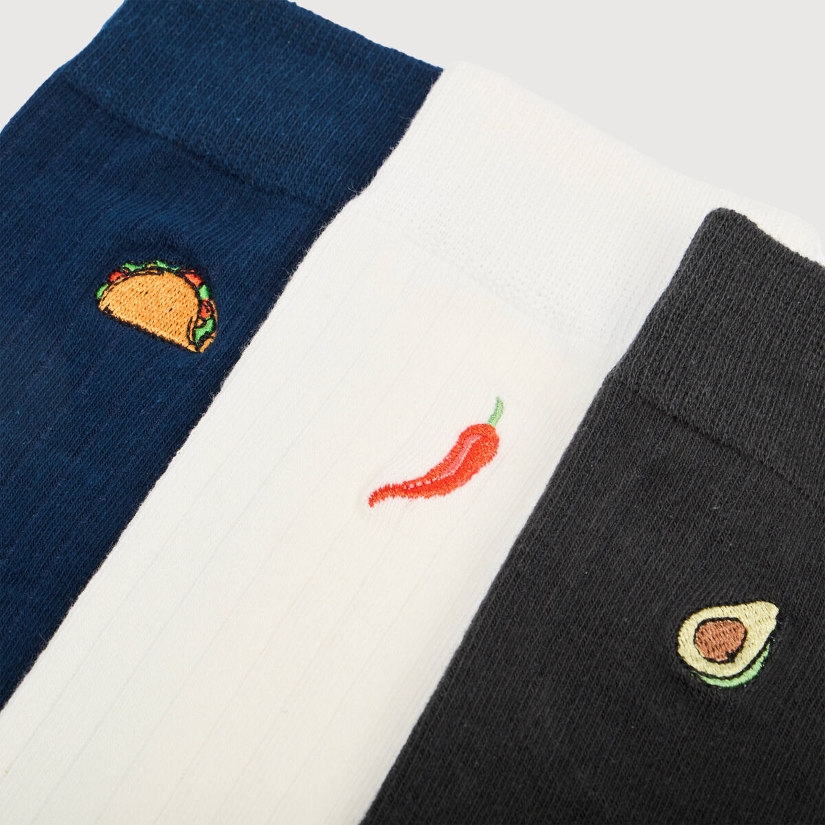 Lot de 3 paires chaussettes hautes vert kaki homme