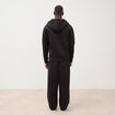 Sweat ample &agrave; capuche manches longues noir homme
