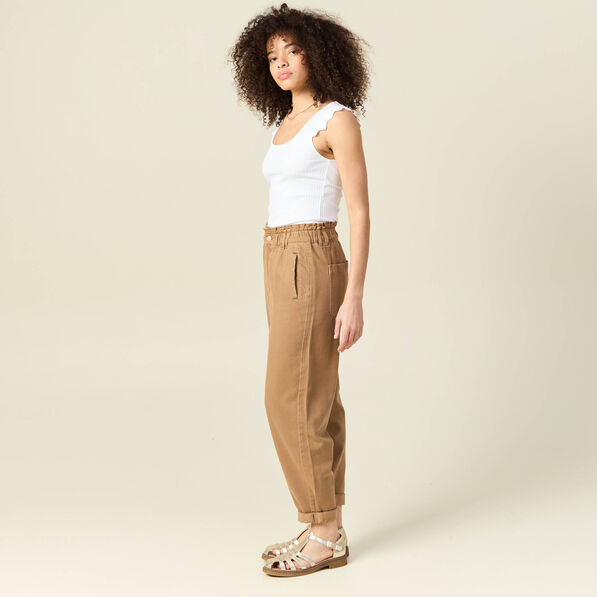 jeans slouchy 78eme vert kaki femme Jeans slouchy 7/8ème vert kaki femme