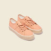 Espadrilles plateformes orange foncé femme