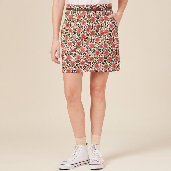 jupe droite eco responsable ecru femme Jupe droite éco-responsable ecru femme