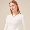 T-shirt éco-responsable ecru femme