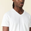 T-shirt col V homme Instinct blanc homme