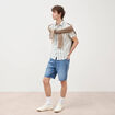 Chemise manches courtes vert clair homme