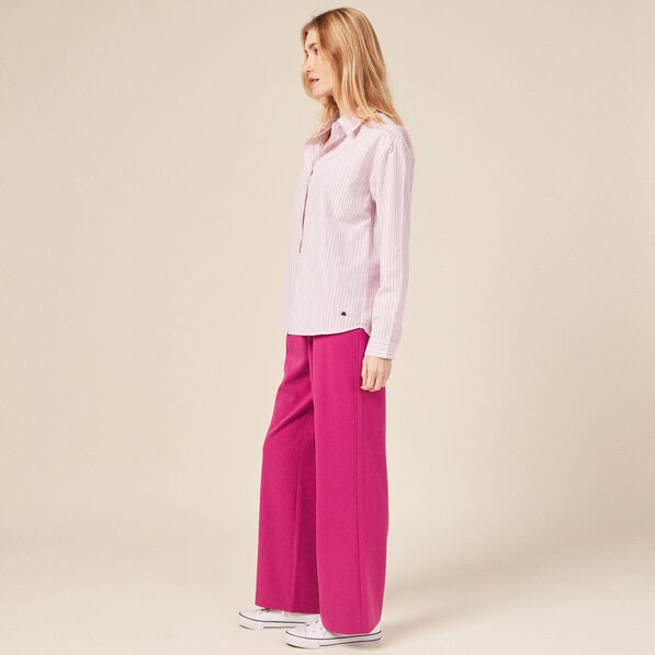 chemise eco responsable mauve femme Chemise éco-responsable mauve femme