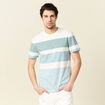 T-shirt manches courtes bleu pétrole homme