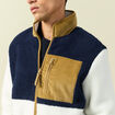 Sweat effet polaire manches longues ecru homme