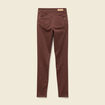Pantalon skinny push-up taille standard marron fonc&eacute; femme
