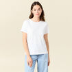 T-shirt manches courtes blanc femme