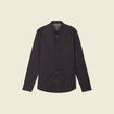 Chemise manches longues gris foncé homme