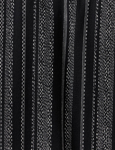 Chemise ray&eacute;e manches courtes noir homme