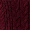 Pull manches longues col roulé rouge foncé femme