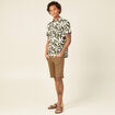 Chemise manches courtes vert kaki homme