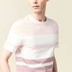 T-shirt manches courtes rose pastel homme