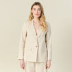 Veste esprit blazer sable femme