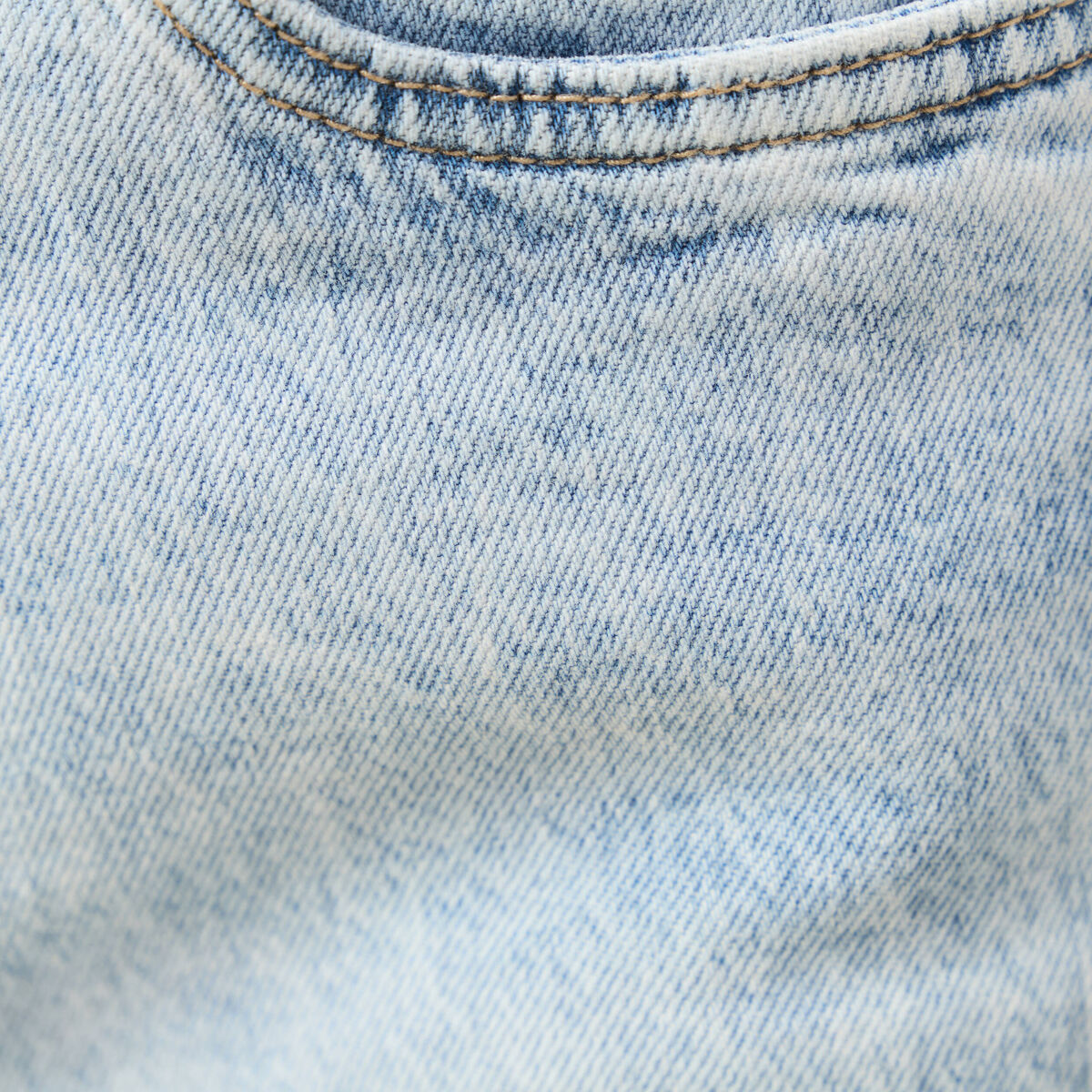 Jeans mom 7/8ème denim snow bleu femme