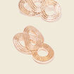 Boucles d'oreilles pendantes couleur or femme