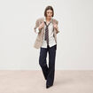 Jeans flare &agrave; pont denim brut femme