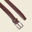 Ceinture fine marron foncé homme