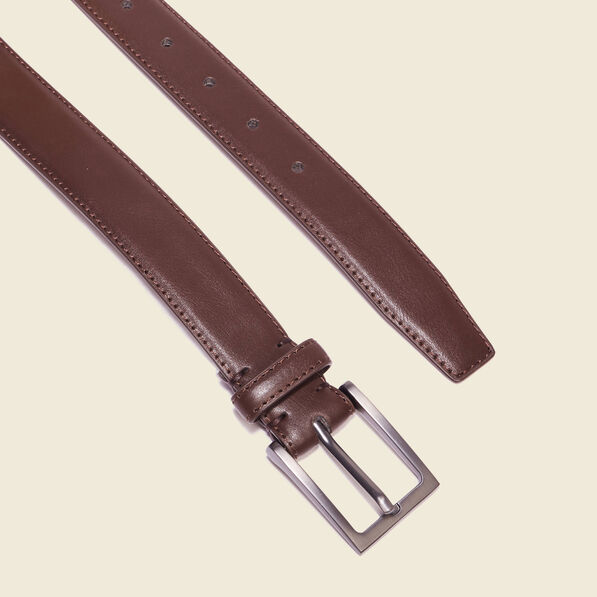 Ceinture fine marron foncé homme