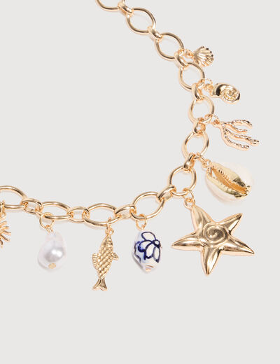 Collier couleur or femme