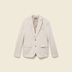 Blazer manches longues col classique sable homme