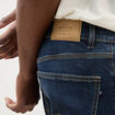 Jeans straight longueur 34 denim brut homme