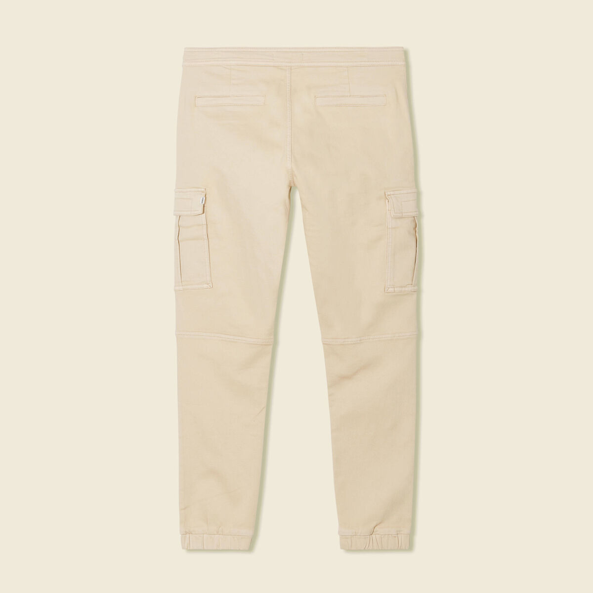 Pantalon battle bas resserré beige homme