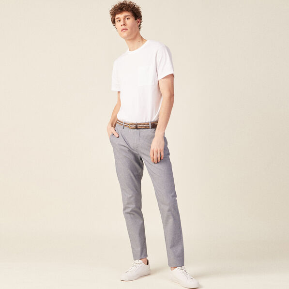 pantalon chino ceinture bleu marine homme Pantalon chino ceinturé bleu marine homme