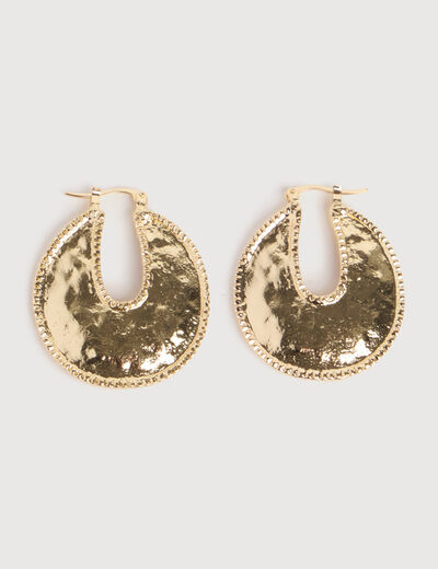 Boucles d'oreilles couleur or femme