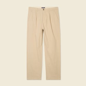 pantalon chino a pinces sable homme Pantalon chino à pinces sable homme